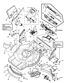 Part Location Diagram of 7301131FYP Murray Extension, Baffle, 22", Euro